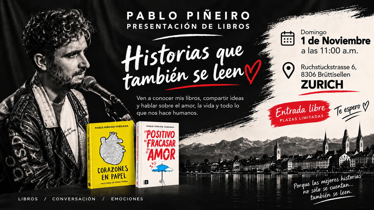 Pablo Piñeiro presenta sus libros en Zürich: domingo 1 de noviembre a las 11:00, Ruchstuckstrasse 6, Brüttisellen. Entrada libre.